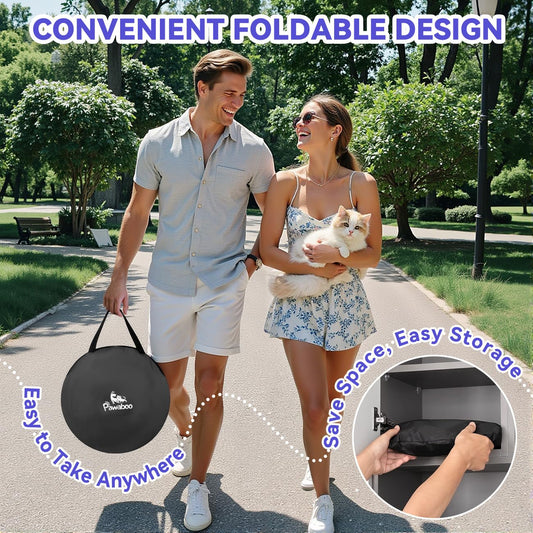 Outdoor Cat Enclosures, Patio Portable Mesh Cat Tent, Tunnel, Playhouse with Free Carry Bag